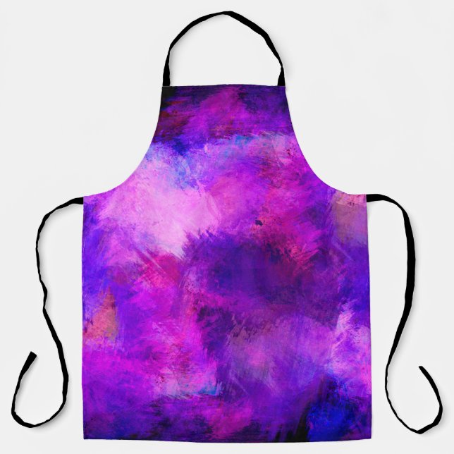 Background texture template purple apron (Front)