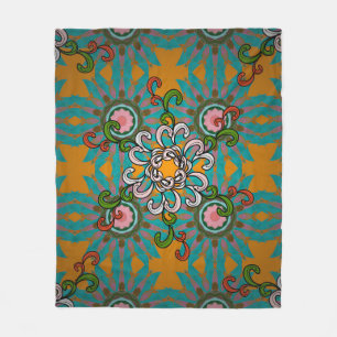 Background texture, wallpaper, floral theme in col fleece blanket