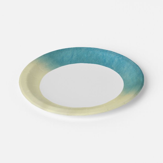 Background- Texture Watercolor Paper Plate (Angled)
