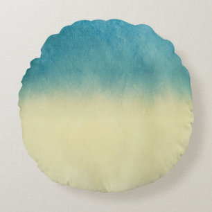 Background- Texture Watercolor Paper Round Cushion