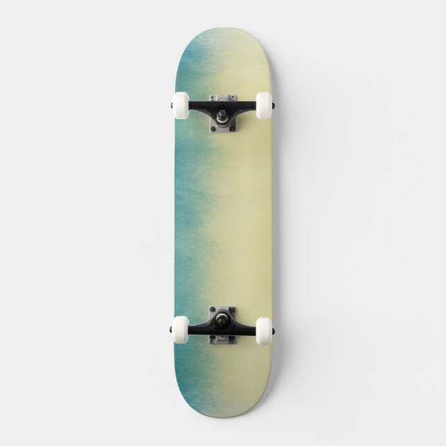 Background- Texture Watercolor Paper Skateboard (Front)
