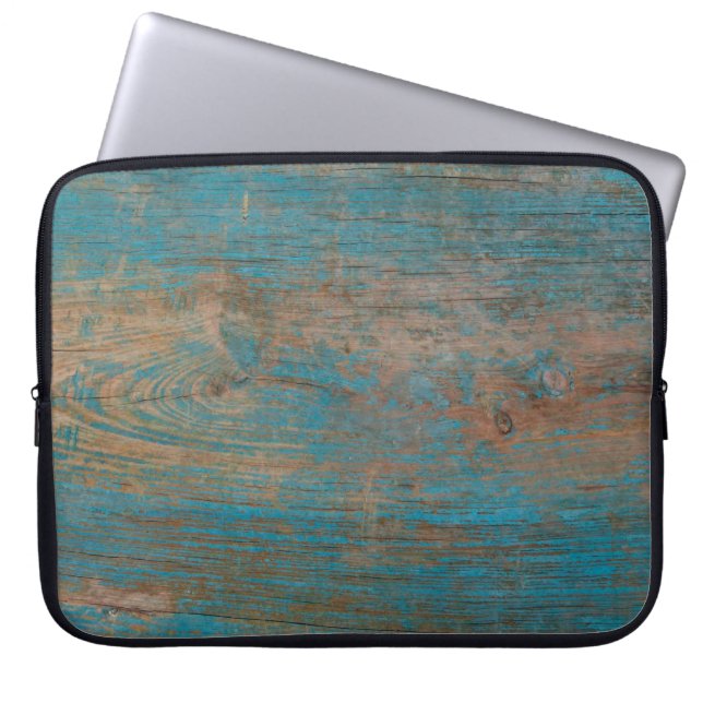 Background texture wood laptop sleeve (Front)