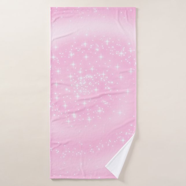 Background transparent star strudel bath towel (Bath Towel)