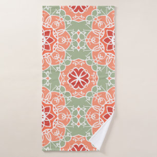 Background vintage flower. Seamless floral pattern Bath Towel