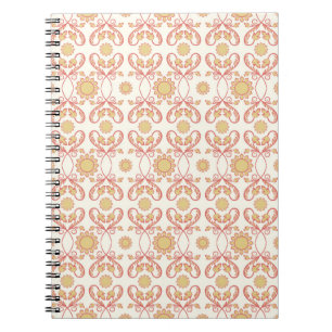 Background vintage flower. Seamless floral pattern Notebook
