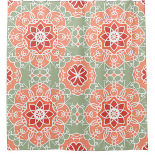 Background vintage flower. Seamless floral pattern Shower Curtain