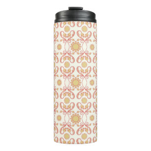 Background vintage flower. Seamless floral pattern Thermal Tumbler