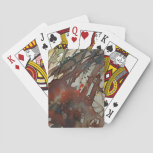 background watercolor 2 playing cards