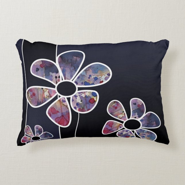 background watercolor 4 decorative cushion (Front)