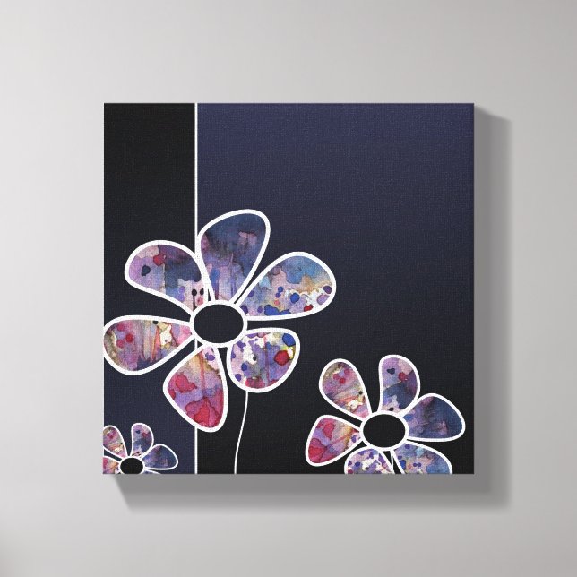 background watercolor canvas print (Front)