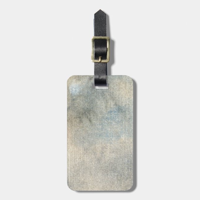 background watercolor luggage tag (Front Vertical)