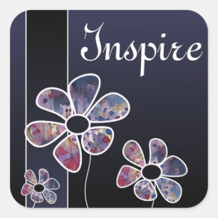background watercolor square sticker