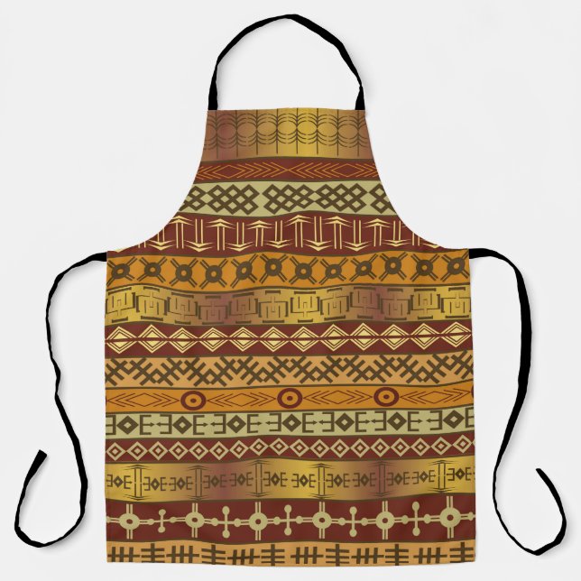 Background with African ethnic motifs Apron (Front)