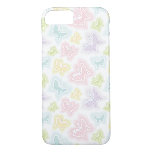 Background with butterflies in watercolor Case-Mate iPhone case (Back)