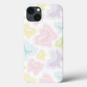 Background with butterflies in watercolor iPhone 13 case