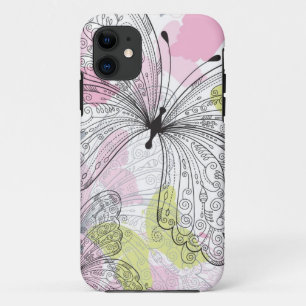 Background with butterfly iPhone 11 case