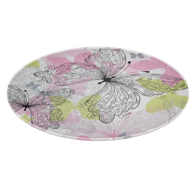 Background with butterfly cutting board (Corner)