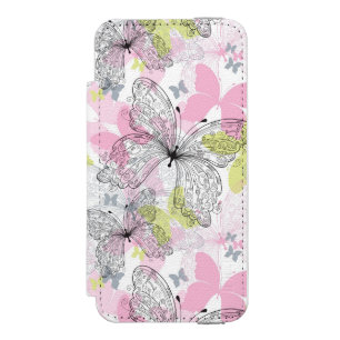 Background with butterfly incipio watson™ iPhone 5 wallet case