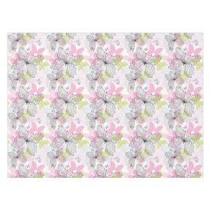 Background with butterfly tablecloth