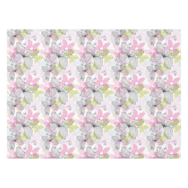 Background with butterfly tablecloth (Front (Horizontal))