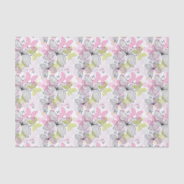 Background with butterfly tissue paper (Front)