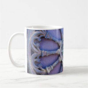 Background with decorative fragment (ancient doors coffee mug