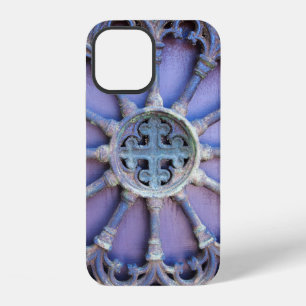 Background with decorative fragment (ancient doors iPhone 12 case