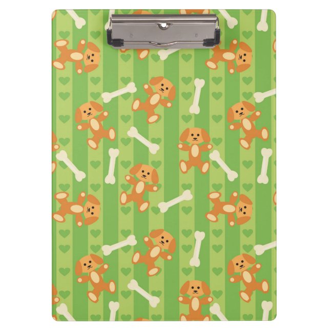 background with dogs and bones clipboard (Front)