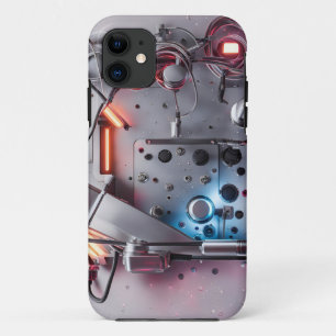 background with gears iPhone 11 case