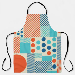 Background with geometrics forms, modern art patte apron