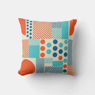 Background with geometrics forms, modern art patte cushion