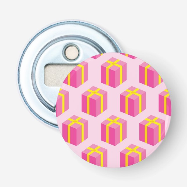 Background with gifts bottle opener (Front)