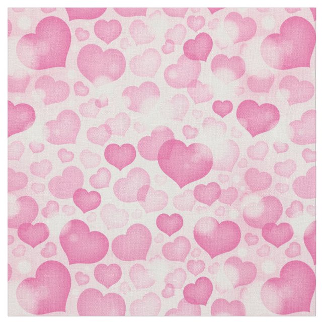 Background with Hearts Fabric (Close Up)