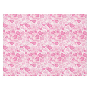Background with Hearts Tablecloth