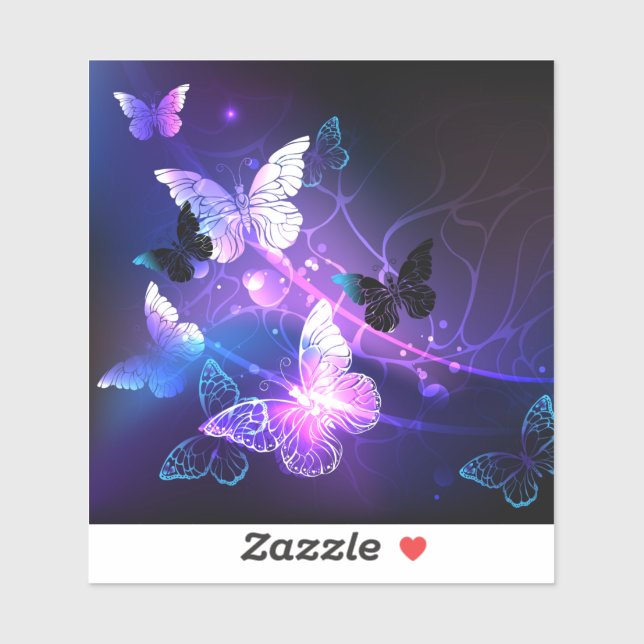 Background with Night Butterflies (Sheet)