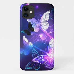 Background with Night Butterflies Case-Mate iPhone Case