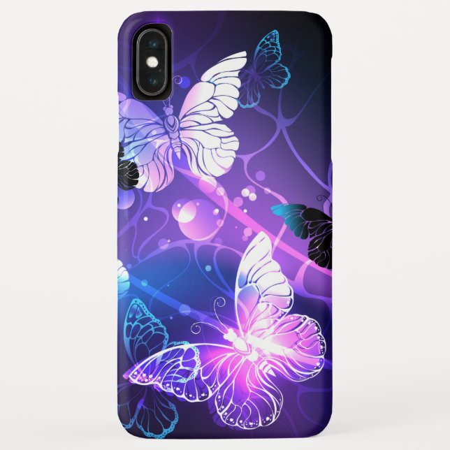 Background with Night Butterflies Case-Mate iPhone Case (Back)