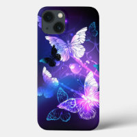 Background with Night Butterflies