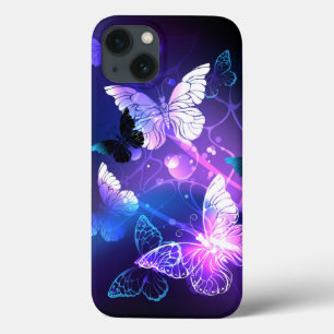 Background with Night Butterflies iPhone 13 Case