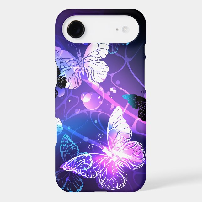 Background with Night Butterflies Case-Mate iPhone Case (Back)