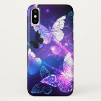 Background with Night Butterflies