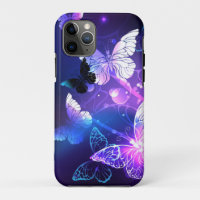 Background with Night Butterflies
