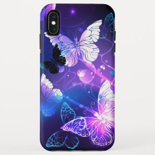 Background with Night Butterflies iPhone XS Max Case