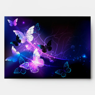 Background with Night Butterflies Envelope