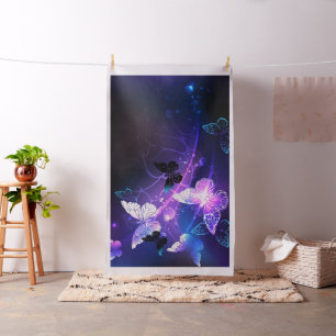 Background with Night Butterflies Fabric