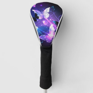 Background with Night Butterflies Golf Head Cover