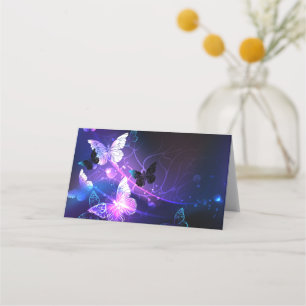 Background with Night Butterflies Loyalty Card