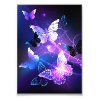 Background with Night Butterflies