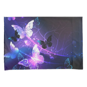 Background with Night Butterflies Pillowcase