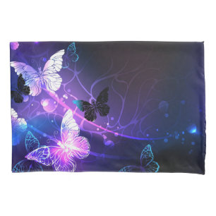 Background with Night Butterflies Pillowcase
